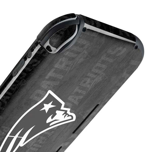 NFL New England Patriots Black & White Nintendo Switch Lite Skin